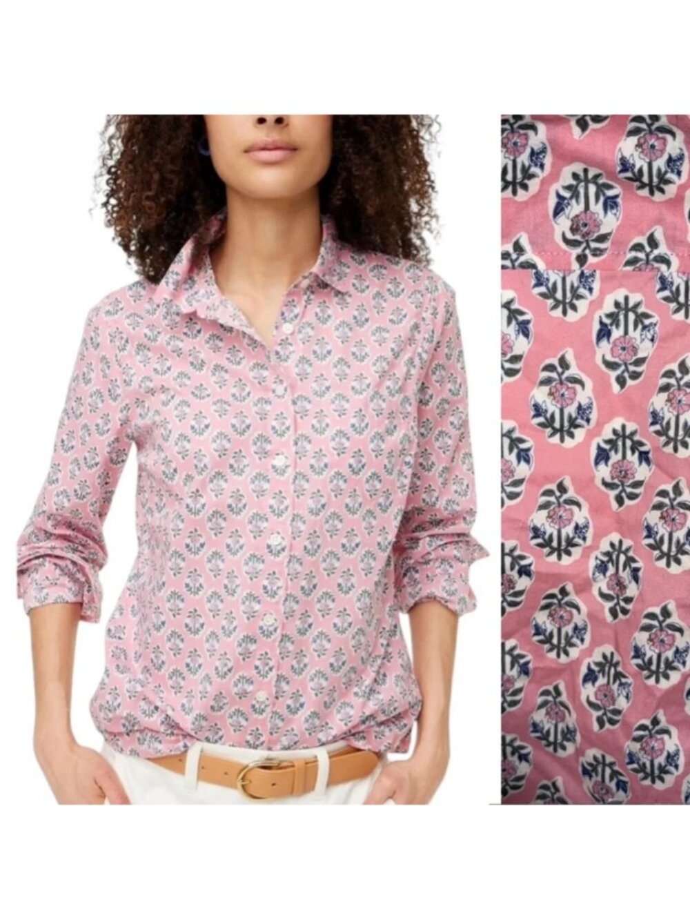 J.Crew Re-Imagined Floral Long Sleeve Button Down Shirt XS